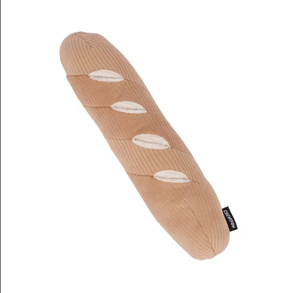 Lambwolf Collective baguette enrichment dog toy featuring treat pockets.