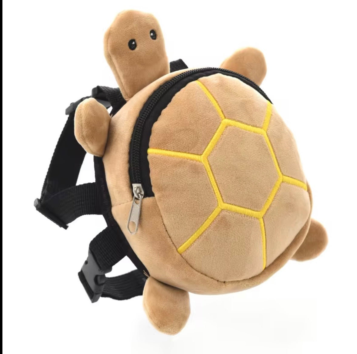 pet dog backpack harness featuring a cute, plush turtle design with a zipper closure and adjustable straps.