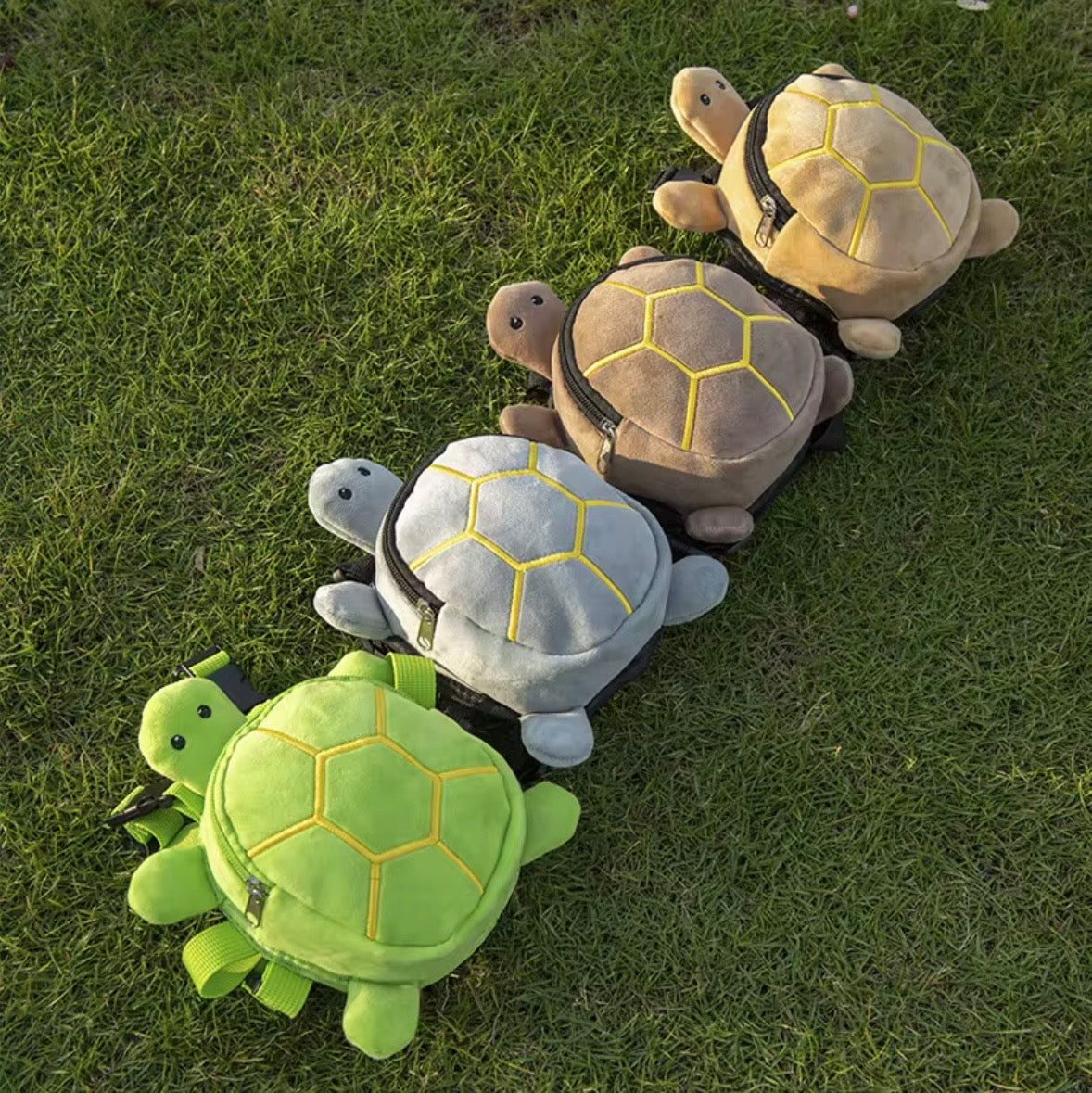 pet dog backpack harness featuring a cute, plush turtle design with a zipper closure and adjustable straps.