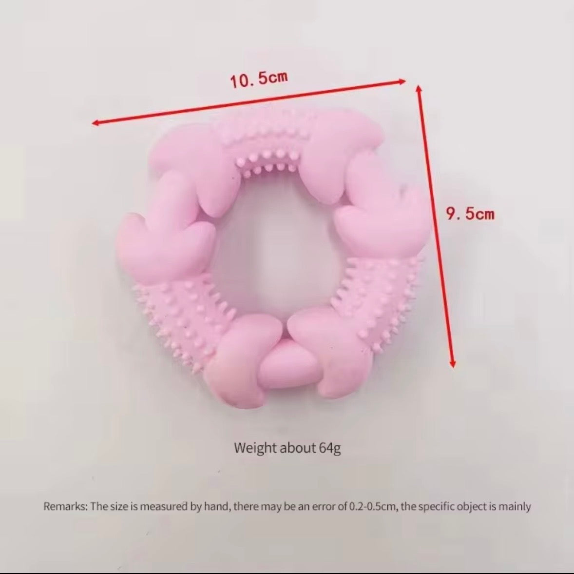 Trixie Floatable Natural Rubber Wavy Ring in blue