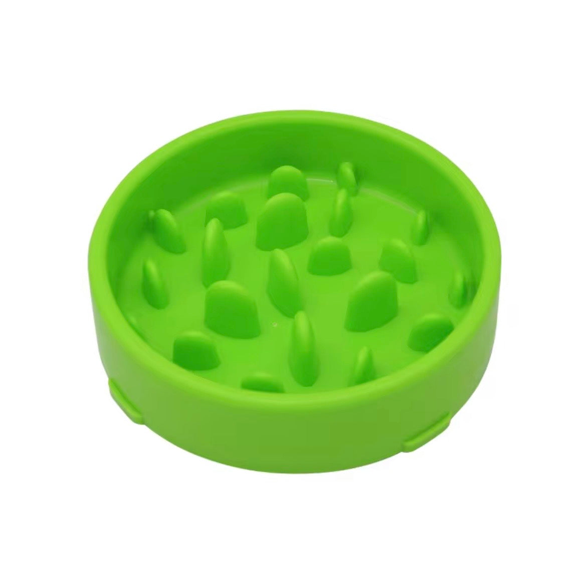 This is a silicone slow feeder dog bowl designed to prevent fast eating and choking