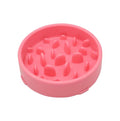 This is a silicone slow feeder dog bowl designed to prevent fast eating and choking