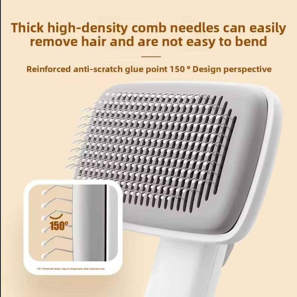 white PiddiPet Ion Brush for grooming cats and dogs.