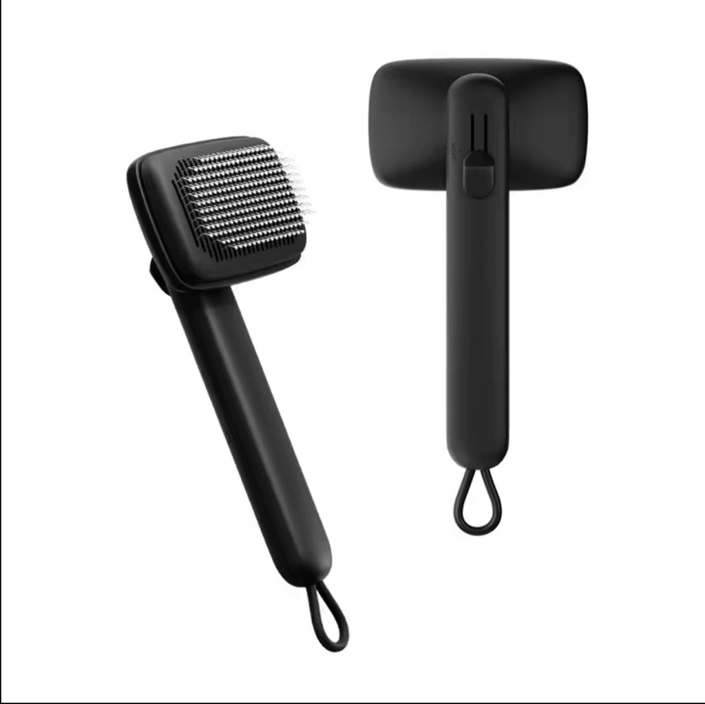 white PiddiPet Ion Brush for grooming cats and dogs.