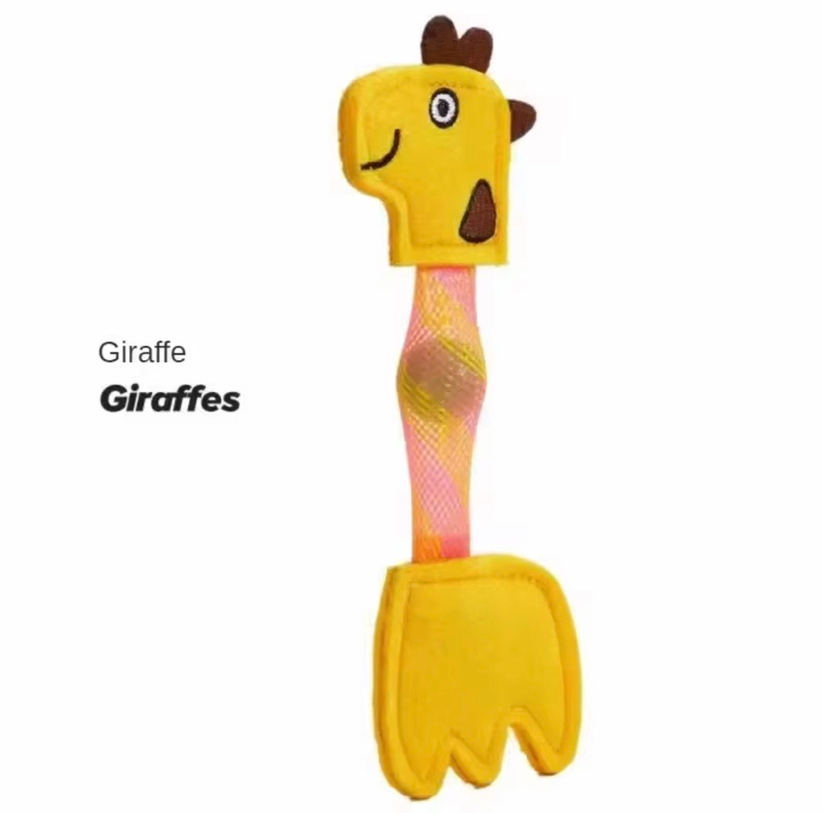 FOFOS Flick Tube Catnip Cat Toys featuring giraffe, flamingo, and crocodile designs