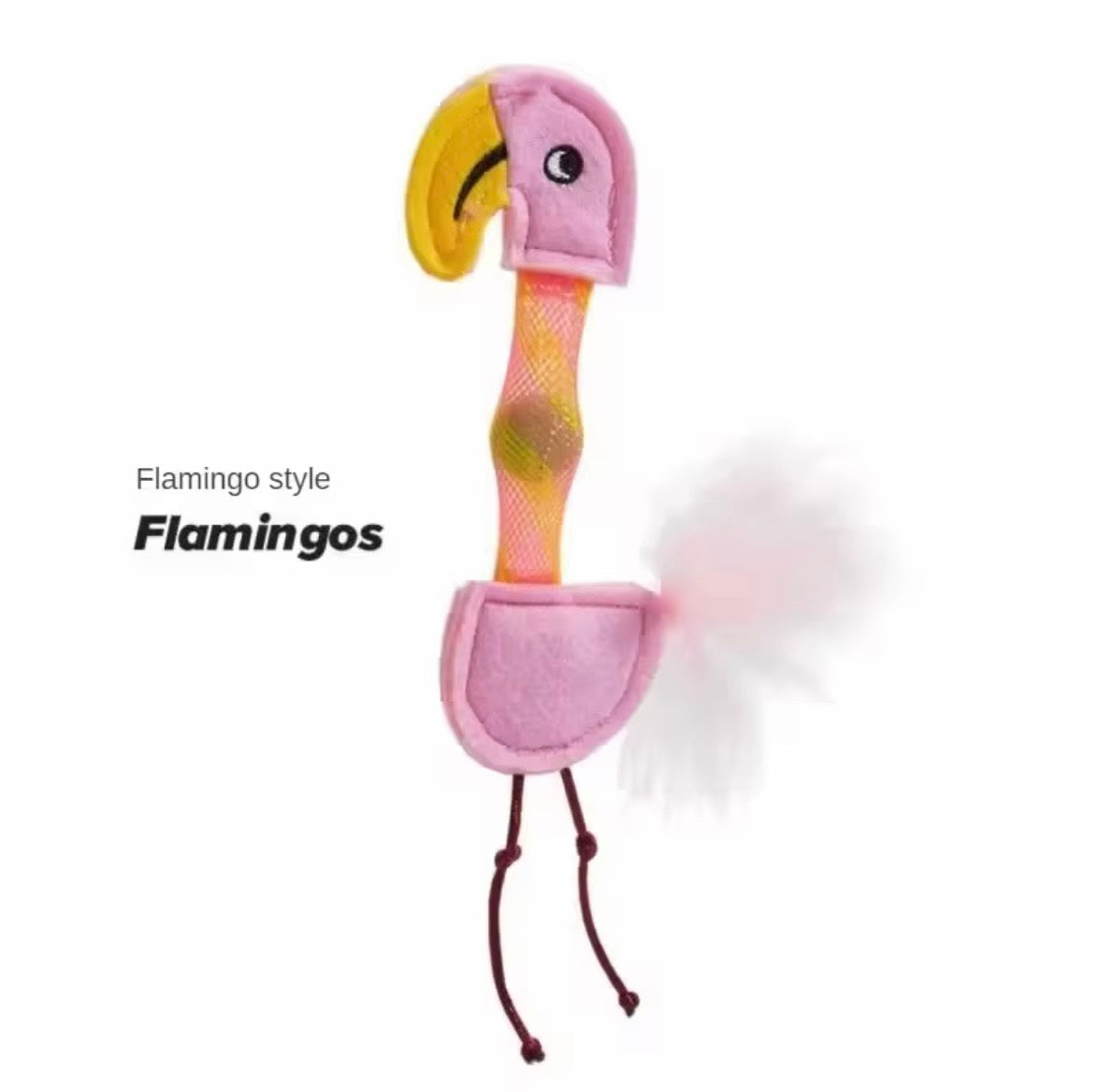 FOFOS Flick Tube Catnip Cat Toys featuring giraffe, flamingo, and crocodile designs