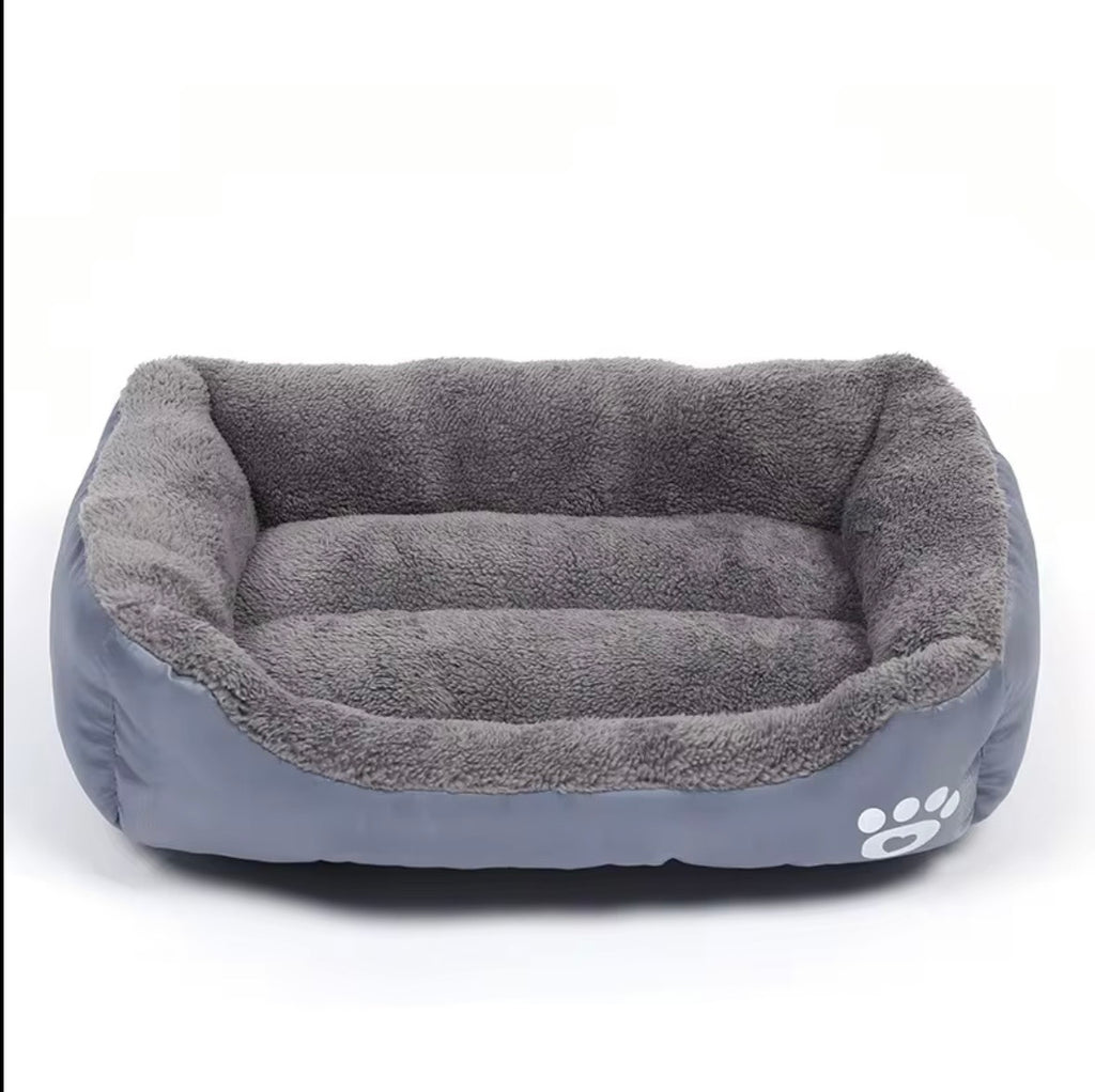 a tiger print pet sofa with a raised edge for comfort