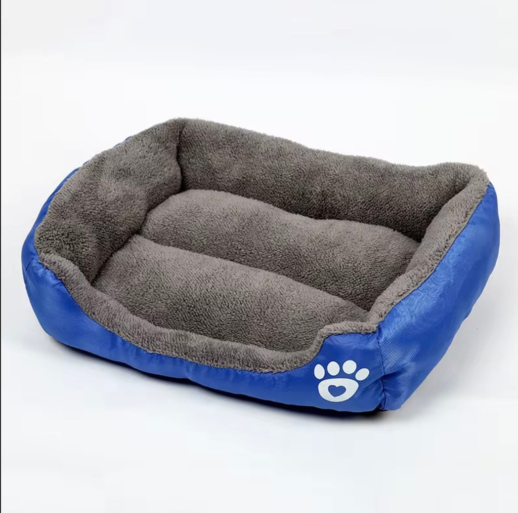 a tiger print pet sofa with a raised edge for comfort
