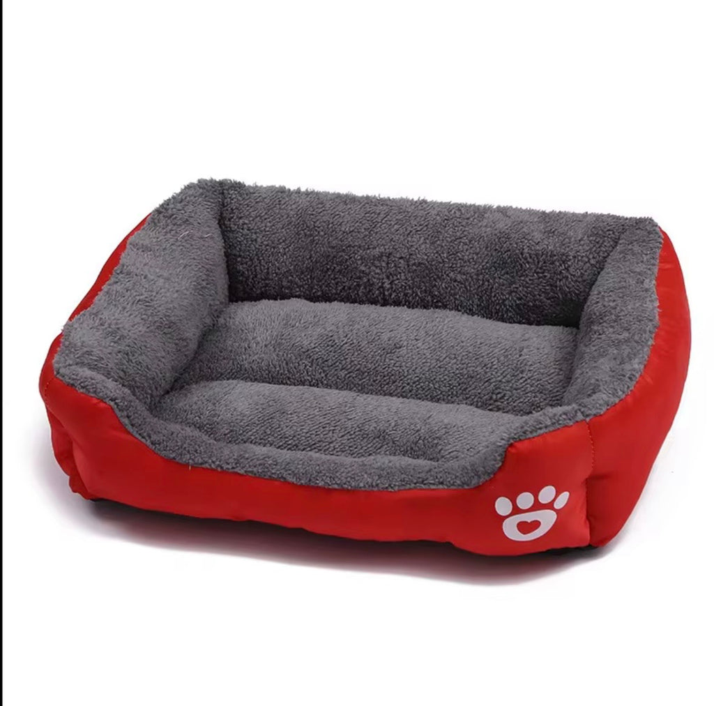 a tiger print pet sofa with a raised edge for comfort