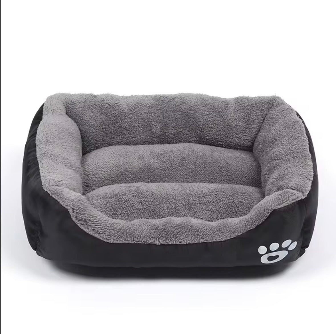 a tiger print pet sofa with a raised edge for comfort