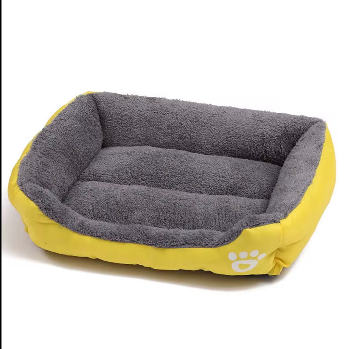 a tiger print pet sofa with a raised edge for comfort