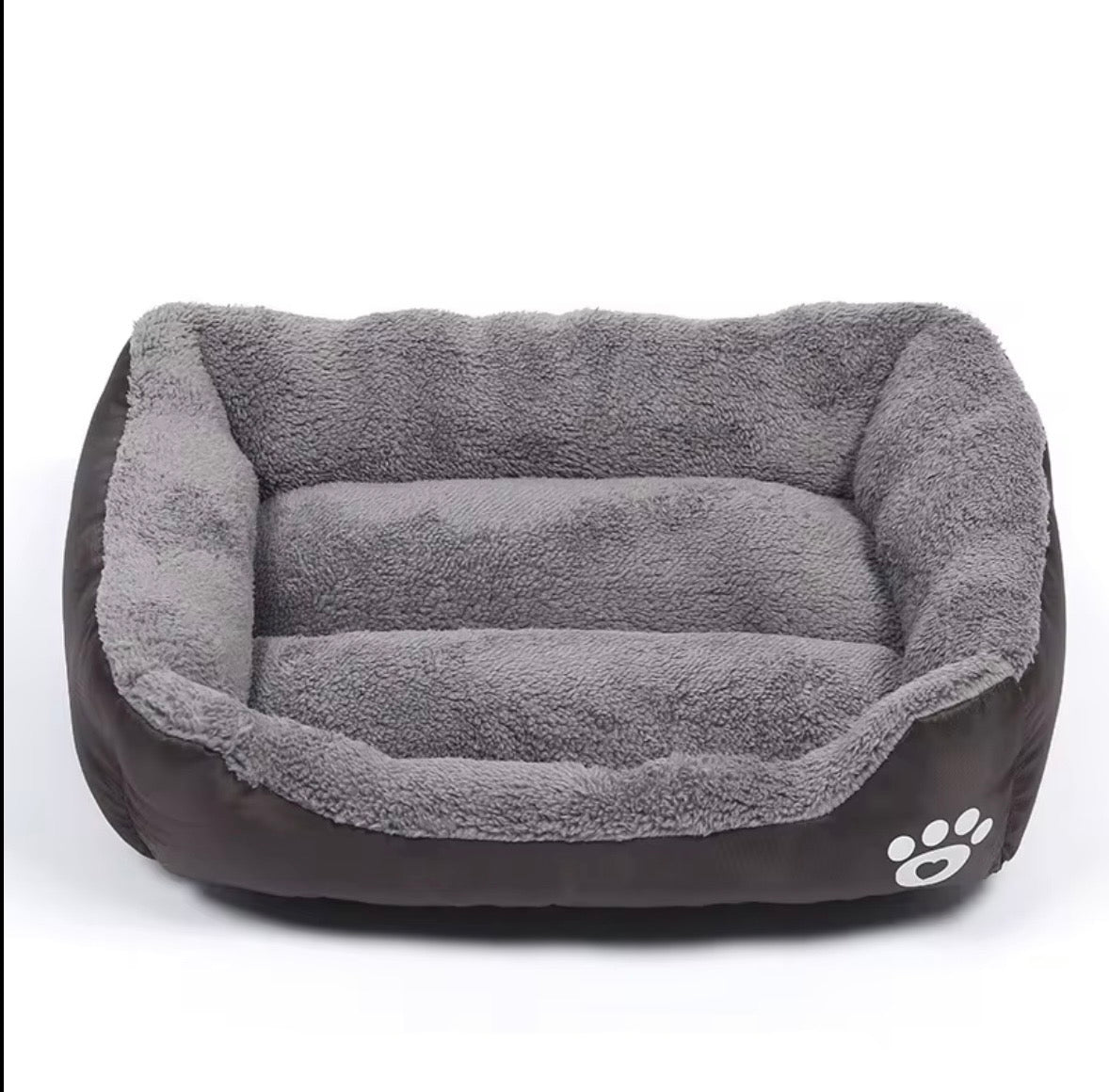 a tiger print pet sofa with a raised edge for comfort