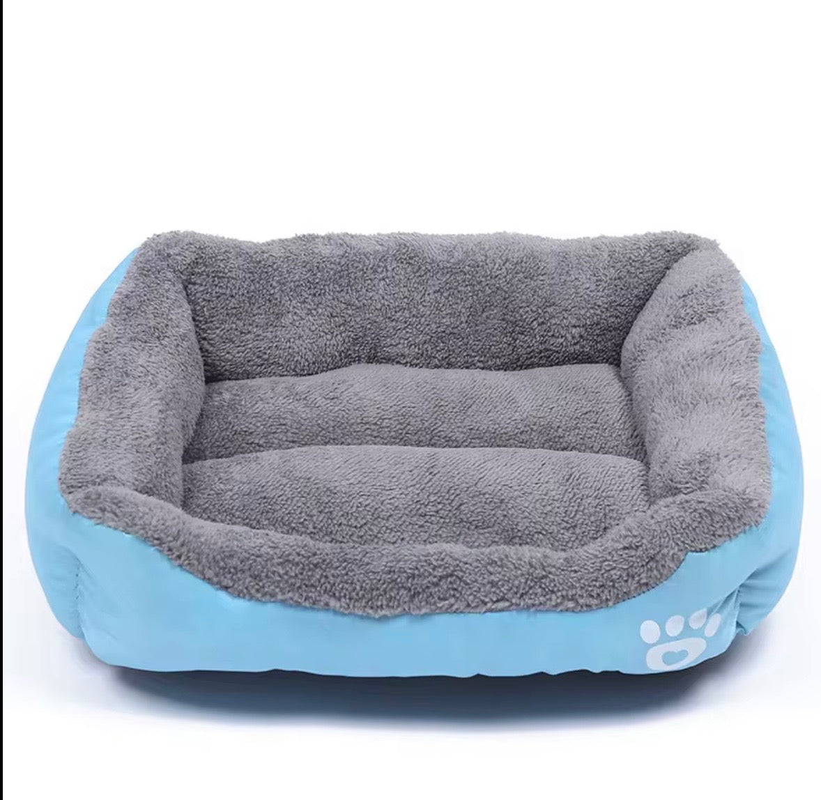 a tiger print pet sofa with a raised edge for comfort