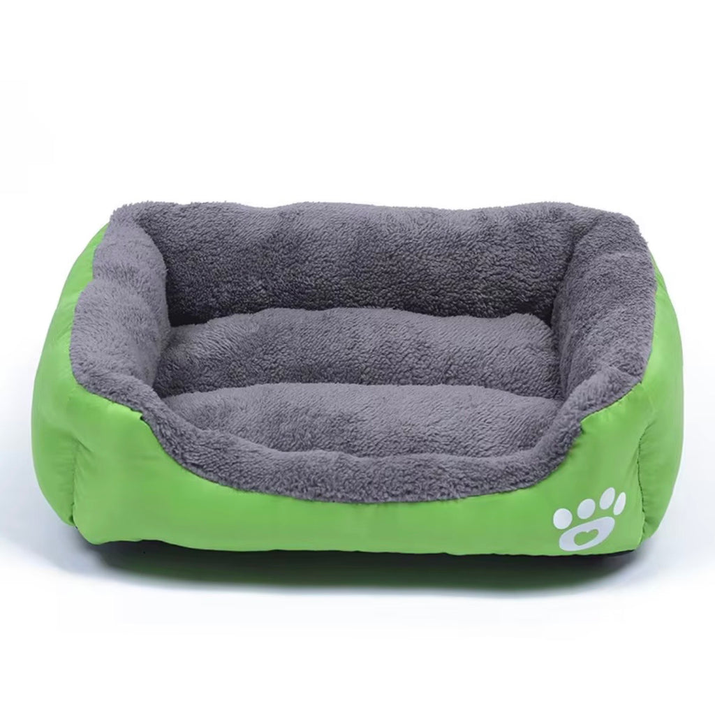 a tiger print pet sofa with a raised edge for comfort