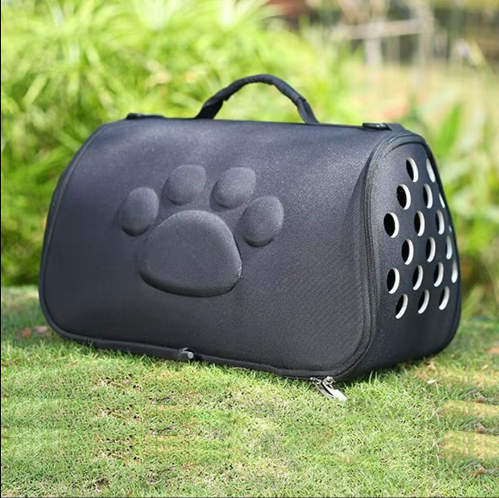EVA pet carrier handbags with a paw print design