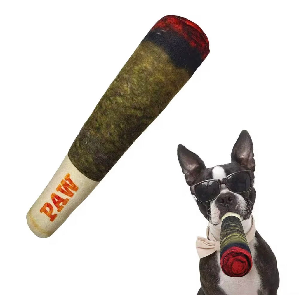 Doggy Doobie Squeaky Plush Dog Toy