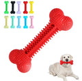 colorful textured natural rubber dog chew toy.